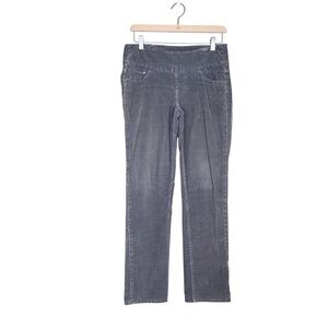 JAG Jeans Women's 6 Petite Pull On High Rise Straight Leg Corduroy Jean in Grey